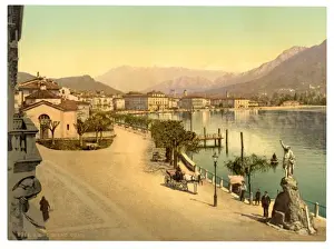 Lugano, the quay, Tessin, Switzerland