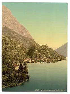 Lugano Prints: Lugano, San Mammete, Tessin, Switzerland