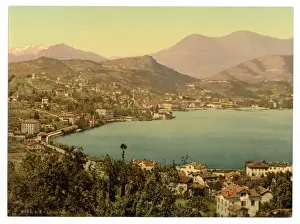 Lugano, from San Salvatore, Tessin, Switzerland