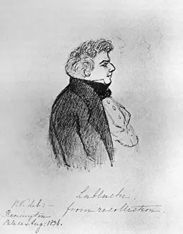 Luigi Lablache sketched by Queen Victoria