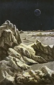 Lunar Prints: Lunar Landscape in Sun