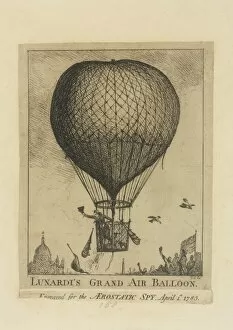 Aerostatic Gallery: Lunardi in a balloon