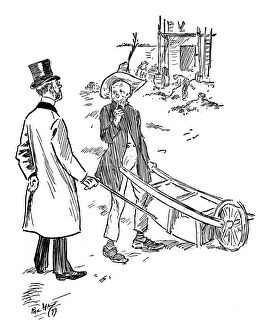 Avoiding Collection: Lunatic Asylum humour - Upside down wheelbarrow