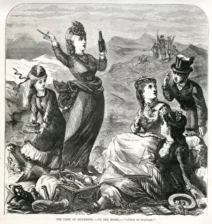 Picnicking Prints: Lunch on the Moors in September 1870