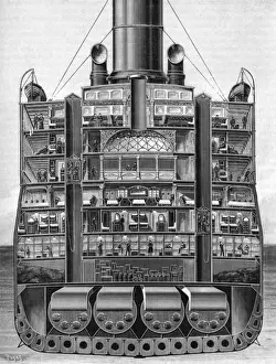 Largest Prints: Lusitania Cross Section