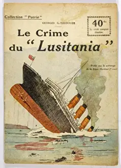 Conveys Prints: Lusitania Sinks