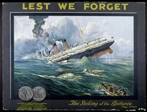 Liverpool Gallery: Lusitania Torpedoed