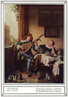 Images Dated 16th March 2012: Lute Music by the Canal, Hendrick Sorgh