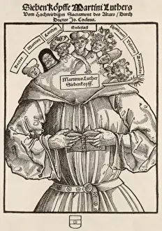 1483 Prints: Luther with 7 Heads
