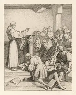 1508 Prints: Luther Gives Lecture