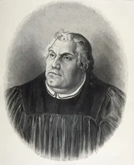 Worships Prints: LUTHER, Martin (1483-1546). German religious