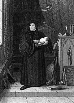 1483 Prints: Luther in his Study