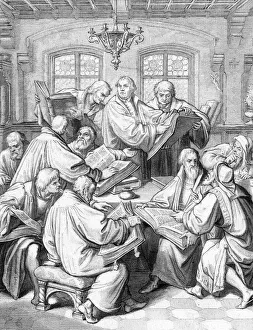 Images Dated 20th October 2011: Luther Translates Bible