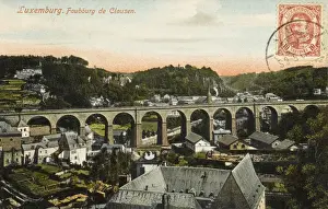 Clausen Prints: Luxembourg - Viaduct at Clausen