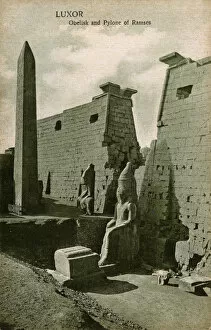 Pylon Gallery: Luxor, Egypt - Obelisk and Pylon of Rameses II