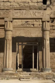 Capitals Prints: Luxor temple. Chapel dedicated to the Theban triad formed by