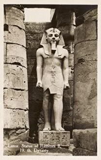Amun Gallery: Luxor Temple Complex, Egypt - Statue of Pharoah Rameses II