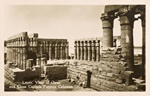 Amenhotep Gallery: Luxor Temple Complex - Papyrus Columns of Amenhotep III