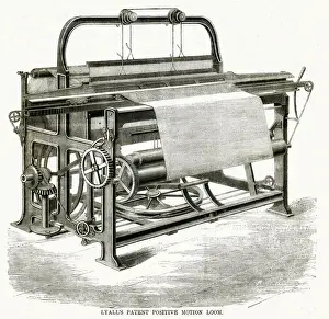 Lyalls patent postive motion loom