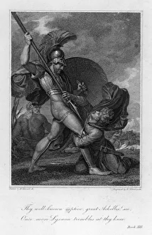 Achilles Gallery: Lycaon and Achilles during Trojan War