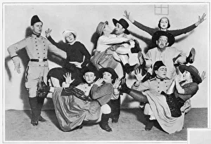 Lydia Sokolova with a group of peasants in Barabau
