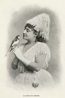 Lydia Thompson in the role of Robinson Crusoe. Date: 1899