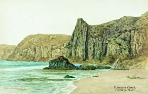 Tenby Prints: Lydstep, near Tenby, Pembrokeshire, South Wales