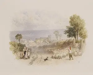 Charmouth Prints: Lyme Regis from the Charmouth Road vignette