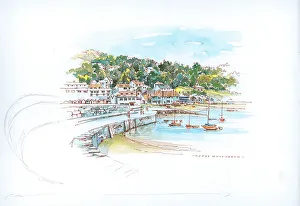 Whitworth Gallery: Lyme Regis, the harbour from the Cobb