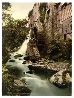 Lynton Prints: Lyn. Mill, East Lyn, Lynton and Lynmouth, England