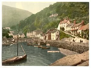 England Gallery: Lynmouth Harbor, Lynton and Lynmouth, England