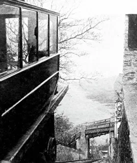Lynton Prints: Lynton and Lynmouth Cliff Railway, Victorian period