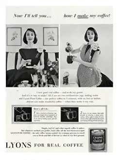 Beverage Prints: Lyons coffee advertisement