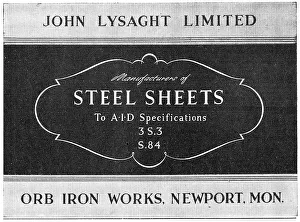 Sheets Prints: Lysaght Constructional Steelwork. Steel Sheets 3S3 S.84