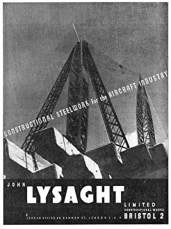 Steelwork Prints: Lysaght Constructional Steelwork For The Aircraft Industry