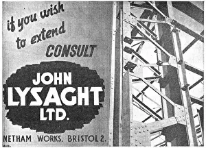 Steelwork Prints: Lysaght Constructional Steelwork For The Aircraft Industry