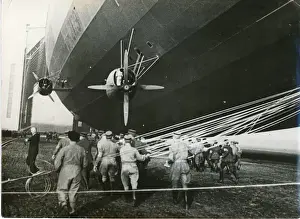 Frankfurt Prints: LZ 129 Hindenburg at Frankfurt, on 14 May 1936 after its?