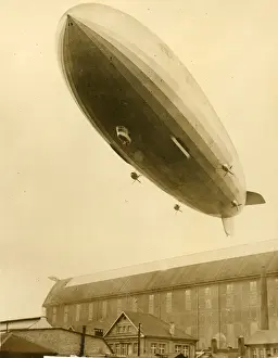 The LZ129 Hindenburg over Friedrichshafen on 4 March 193?