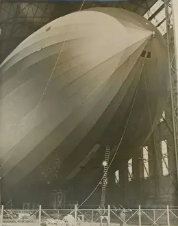 Hindenburg Prints: The LZ129 Hindenburg in its hangar at Friedrichshafen on?