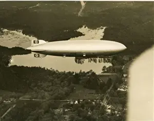 Hindenburg Prints: The LZ129 Hindenburg over New Jersey on its was to Lakeh?