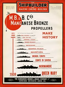 Propellers Prints: M B & B Companys Manganese Bronze Propellers