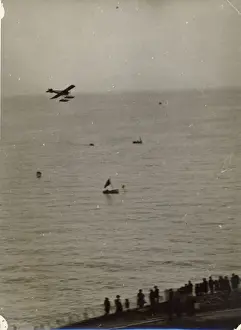 Hydro Prints: M Garros flying a Morane-Saulnier Hydro-Monoplaneu