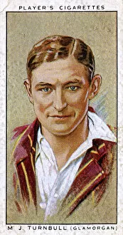 Turnbull Collection: M J Turnbull, Glamorgan County and England cricketer