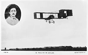 Images Dated 10th April 2012: M. Paulhan, and early French aviation pioneer