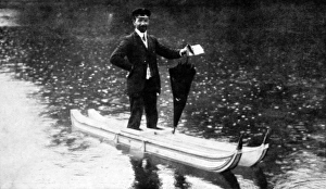 Images Dated 30th March 2004: M. Remond walking on water