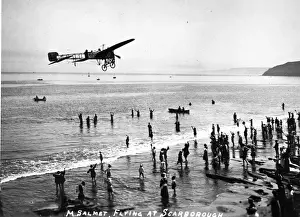 M Salmet flying a Bleriot XI at Scarborough