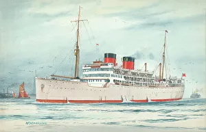 Bannister Prints: M. V. Dunbar Castle, Union Castle Line