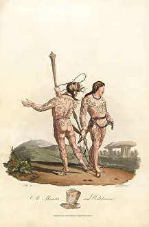Forests Prints: Maaeata and Caledonian men of the pre-Roman era