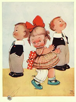 Images Dated 11th May 2018: Mabel Lucie Attwell - All dressed up - an the button would