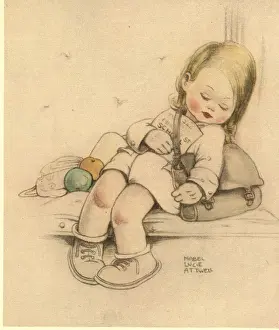 Evacuation Prints: Mabel Lucie Attwell - WWII Successful Evacuation of School